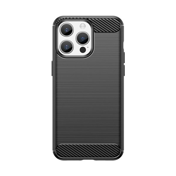 Capa Iphone 15 Pro Max Gel Carbono Preto - Capas de Telemóveis
