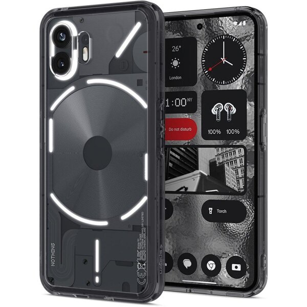 Capa Iphone 15 Pro Max SPIGEN Crystal Flex Preto Fosco - Capas de